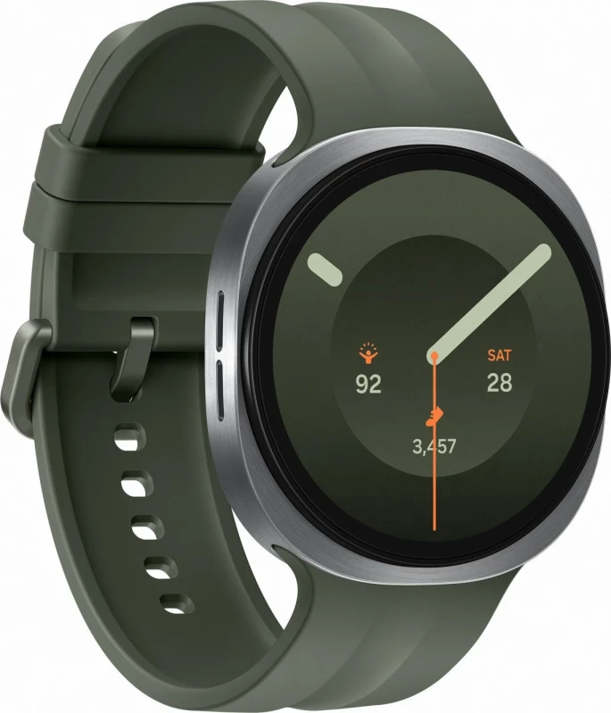 Смарт-часы Samsung Galaxy Watch9 Silver Bluetooth 44mm Sport Band Olive M/L (SM-L350NZSA) - Зображення 1