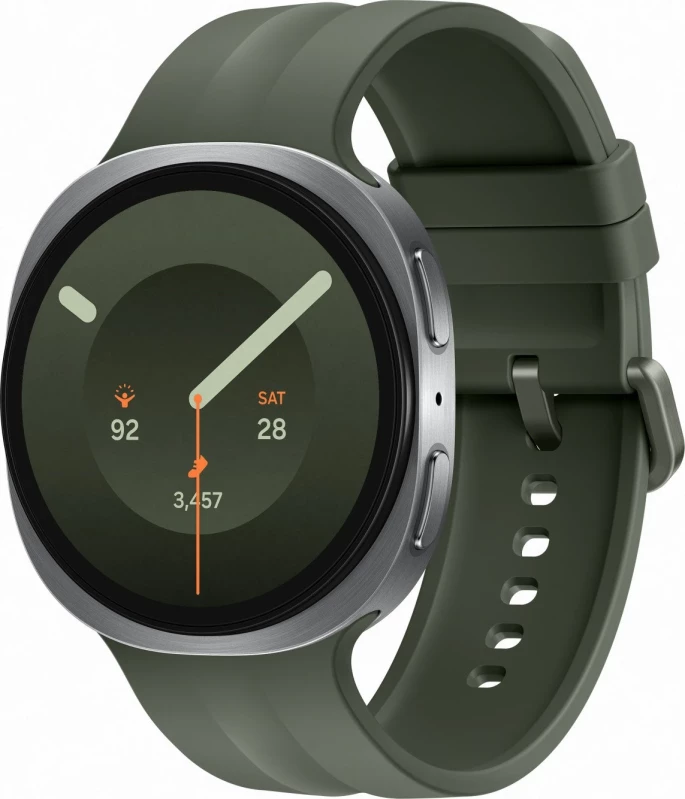 Смарт-часы Samsung Galaxy Watch9 Silver Bluetooth 44mm Sport Band Olive M/L (SM-L350NZSA)
