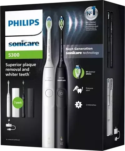 Набор из 2-х электрических зубных щеток Philips Sonicare 5300 HX7109/01 - Зображення 2