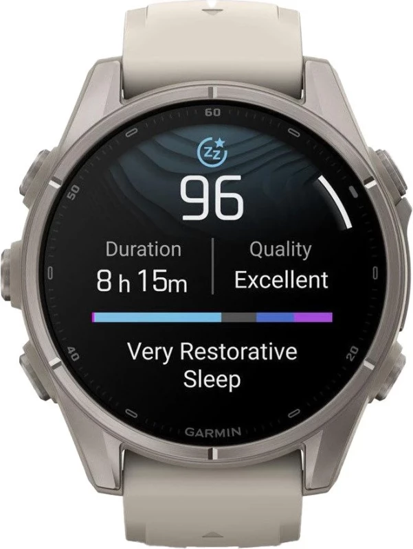 Смарт-часы Garmin Fenix 9 43mm Titanium with Fog Gray Silicone Band (010-04761-00/01) - Зображення 9