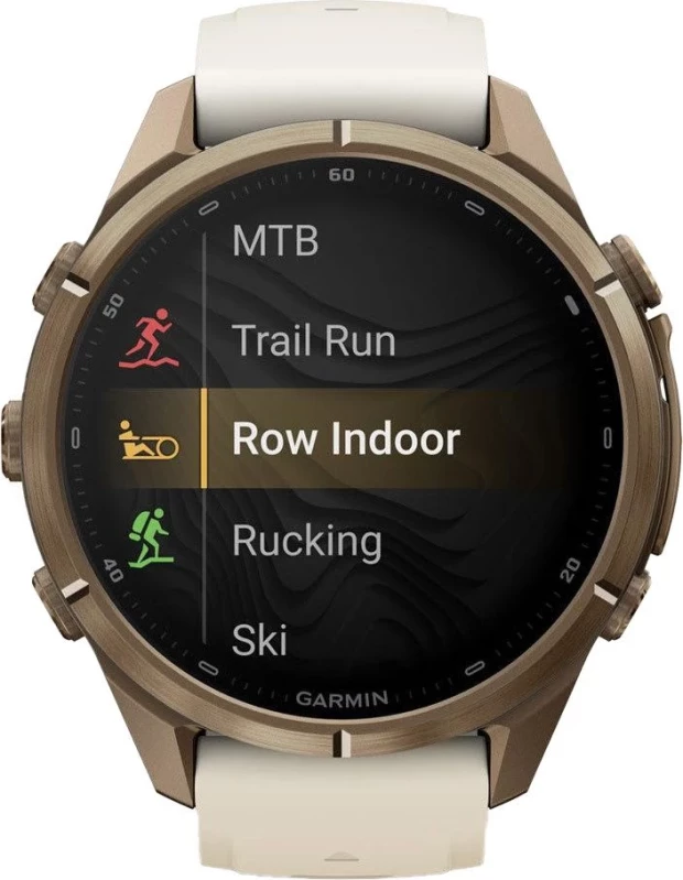 Смарт-часы Garmin Fenix 9 Pro inReach 43mm Autumn Gold Titanium with Cream/French Gray Silicone Band (010-04335-20/21) - Зображення 5