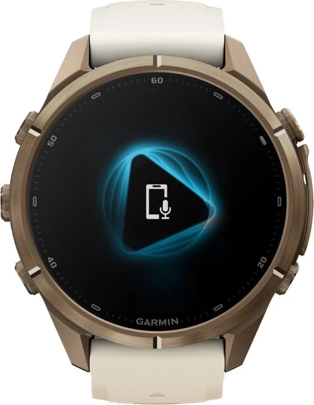 Смарт-часы Garmin Fenix 9 Pro inReach 43mm Autumn Gold Titanium with Cream/French Gray Silicone Band (010-04335-20/21) - Зображення 8