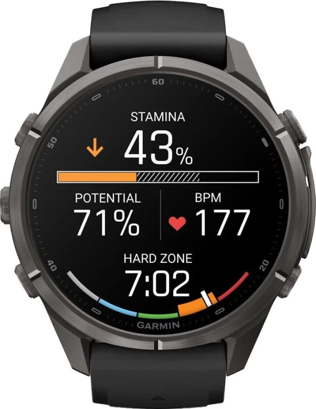 Смарт-часы Garmin Fenix 9 Pro inReach 43mm Carbon Gray DLC Titanium w. Black/Pebble Gray Silicone B. (010-04335-10/11) - Зображення 3