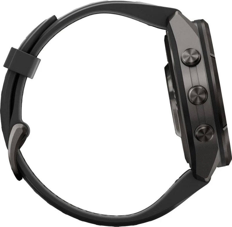 Смарт-часы Garmin Fenix 9 Pro inReach 43mm Carbon Gray DLC Titanium w. Black/Pebble Gray Silicone B. (010-04335-10/11) - Зображення 4