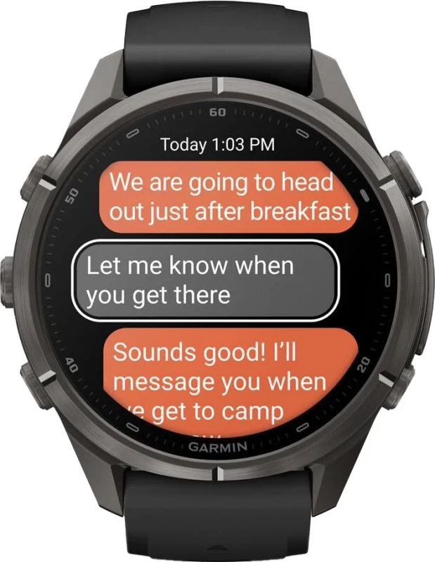 Смарт-часы Garmin Fenix 9 Pro inReach 43mm Carbon Gray DLC Titanium w. Black/Pebble Gray Silicone B. (010-04335-10/11) - Зображення 7