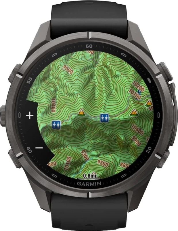 Смарт-часы Garmin Fenix 9 Pro inReach 43mm Carbon Gray DLC Titanium w. Black/Pebble Gray Silicone B. (010-04335-10/11) - Зображення 9