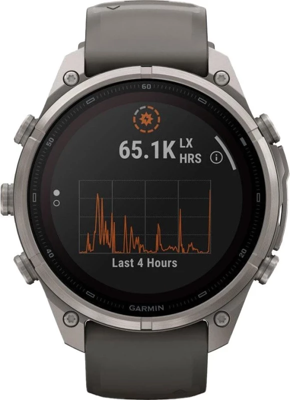 Смарт-часы Garmin Fenix 9 Pro inReach Solar 47mm Titanium with Pebble Gray/Silver Gray Silicone Band (010-04338-00/01) - Зображення 3