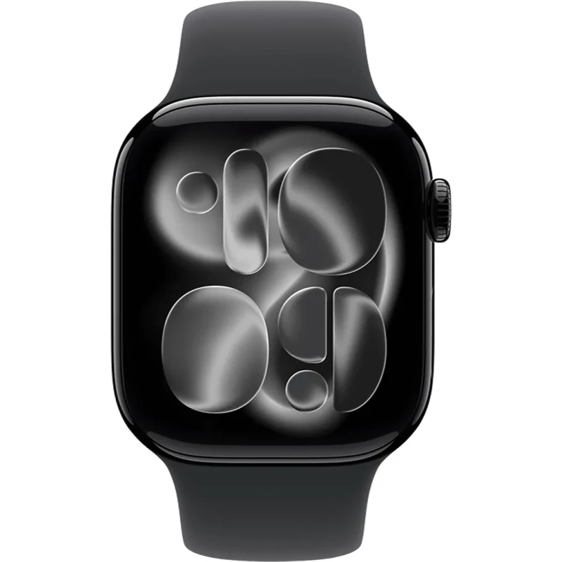 Apple Watch Series 11 GPS 42mm Jet Black Alu. Case w. Black S. Band - M/L (MEQU4) - Зображення 1