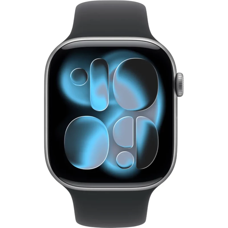 Apple Watch Series 11 GPS + Cellular 46mm Space Grey Alu. Case w. Black S. Band - M/L (MFCA4) - Зображення 1