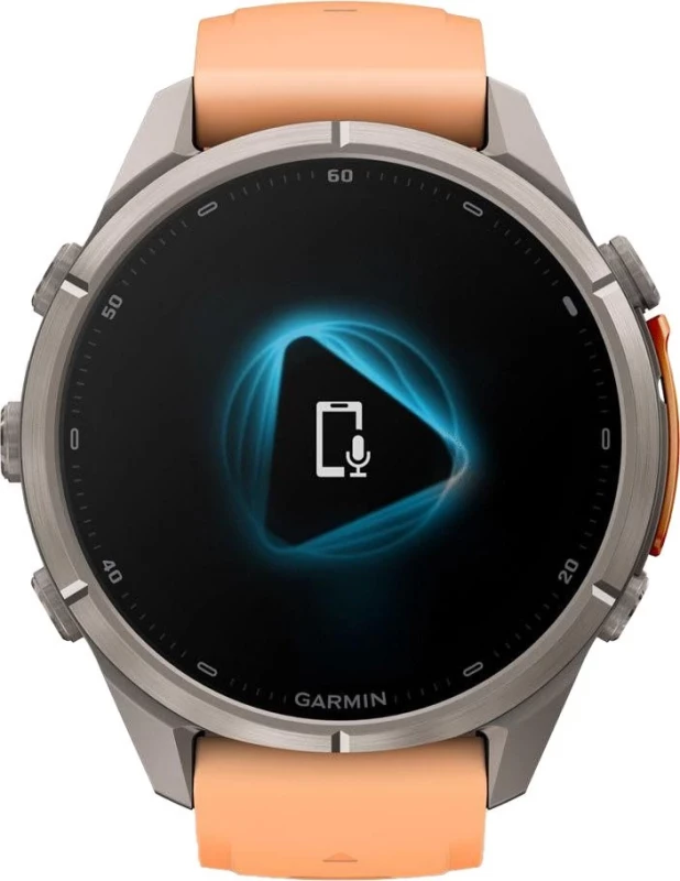 Смарт-часы Garmin Fenix 9 Pro inReach 43mm Titanium with Shell Pink/Autumn Orange Silicone Band (010-04335-00/01) - Зображення 8