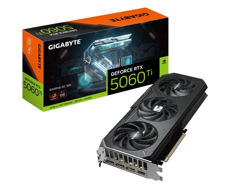 Gigabyte GeForce RTX 5060 Ti Gaming OC 16GB GDDR7 DLSS4 (GV-N506TGAMING OC-16GD) EU