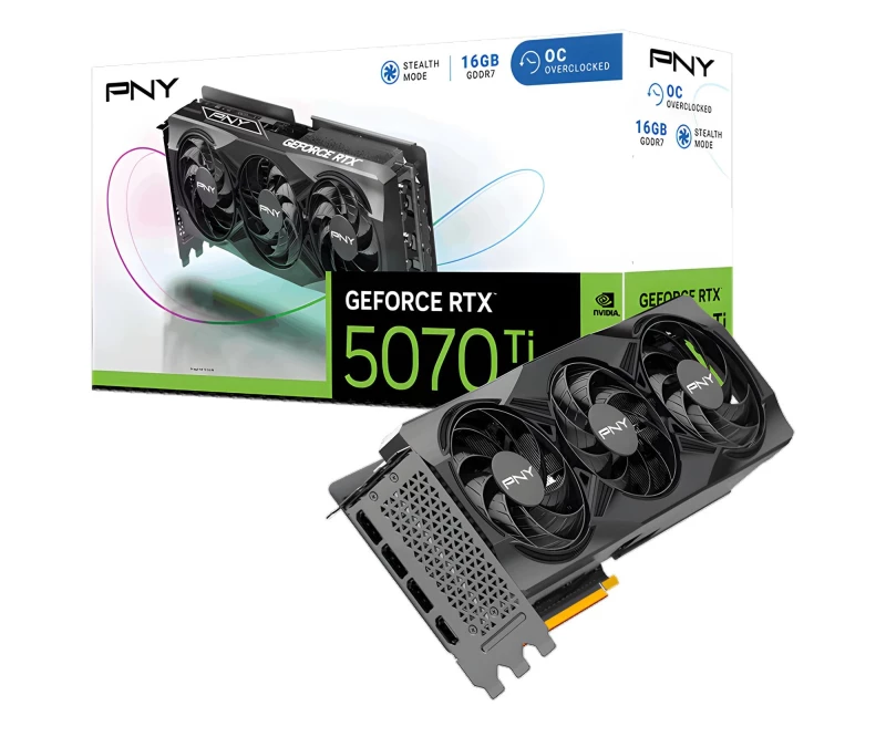 PNY GeForce RTX 5070 Ti OC 16GB GDDR7 DLSS4 (VCG5070T16TFXPB1-O) EU