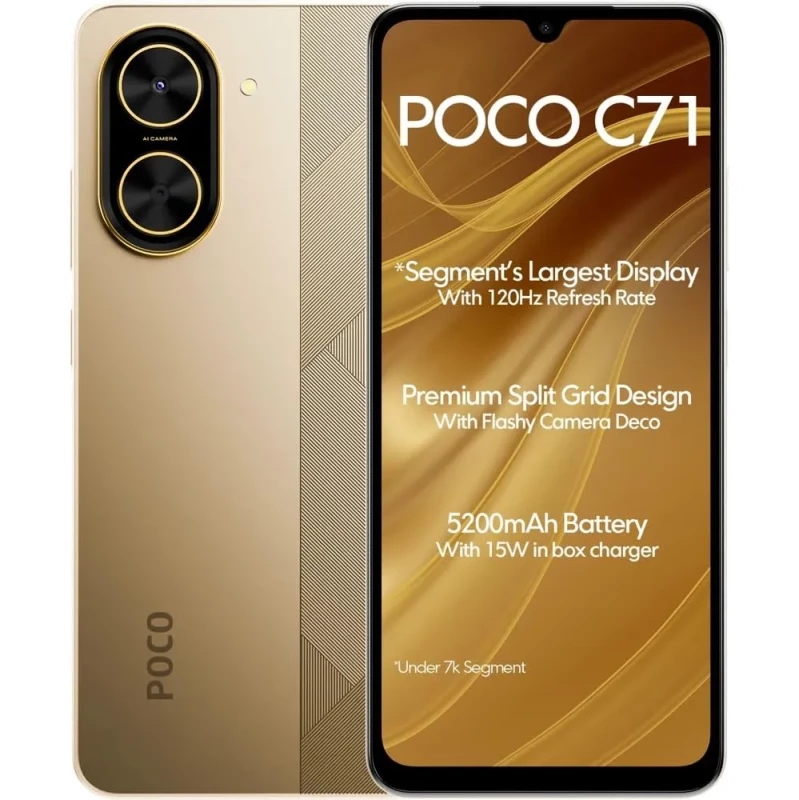 Xiaomi Poco C71 4/64GB Gold (with charger) Europe