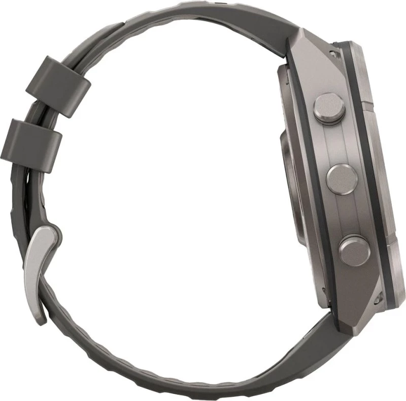 Смарт-часы Garmin Fenix 9 Pro Solar 51mm Titanium with Pebble Gray/Silver Gray Silicone Band (010-04339-05/06) - Зображення 4