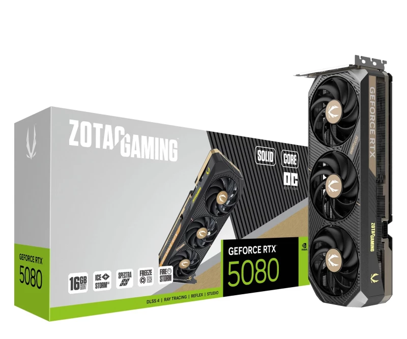 Zotac GeForce RTX 5080 Solid Core OC 16GB GDDR7 DLSS4 (ZT-B50800J2-10P) EU