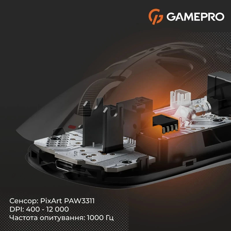 GamePro Genesis Hollow Wireless/Bluetooth/USB White (GM870HW) (UA) - Зображення 9