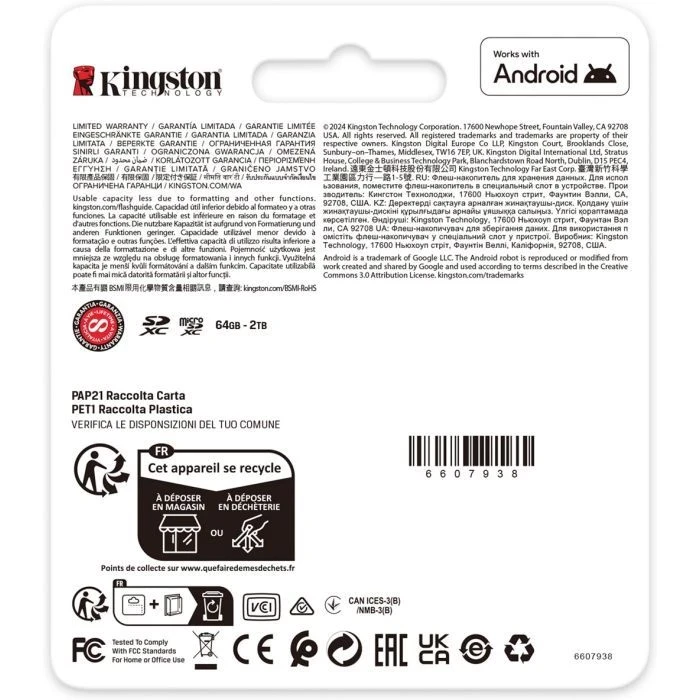Kingston 256GB SDXC сlass 10 UHS-I U3 V30 Canvas Go Plus G4 (SDG4/256GB) (UA) - Зображення 3