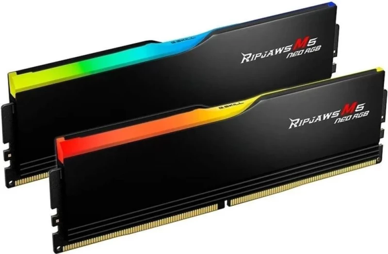 G.Skill 32 GB (2x16GB) DDR5 6400 MHz Ripjaws M5 Neo RGB Black (F5-6400J3240G16GX2-RM5NRK) - Зображення 1