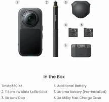 Insta360 X6 Essentials Bundle Midnight Black (CINSABXA-X603) - Зображення 1
