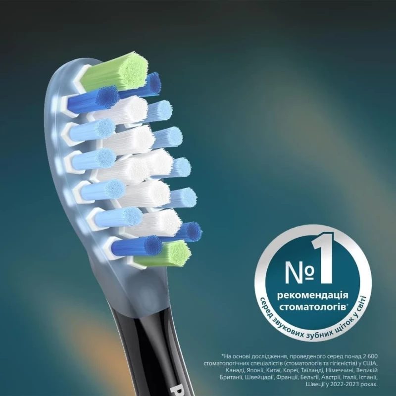 Насадка для электрической зубной щетки Philips Sonicare C3 Premium Plaque Defence Black HX9042/88 - Зображення 7