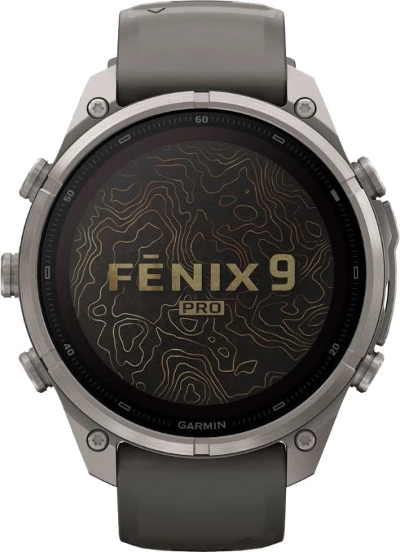 Смарт-часы Garmin Fenix 9 Pro Solar 47mm Titanium with Pebble Gray/Silver Gray Silicone Band (010-04338-05/06) - Зображення 1