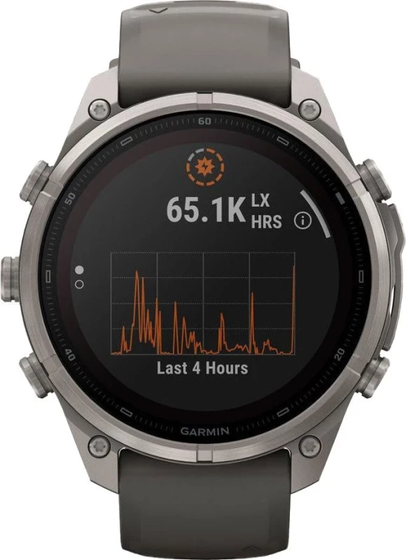Смарт-часы Garmin Fenix 9 Pro Solar 47mm Titanium with Pebble Gray/Silver Gray Silicone Band (010-04338-05/06) - Зображення 3