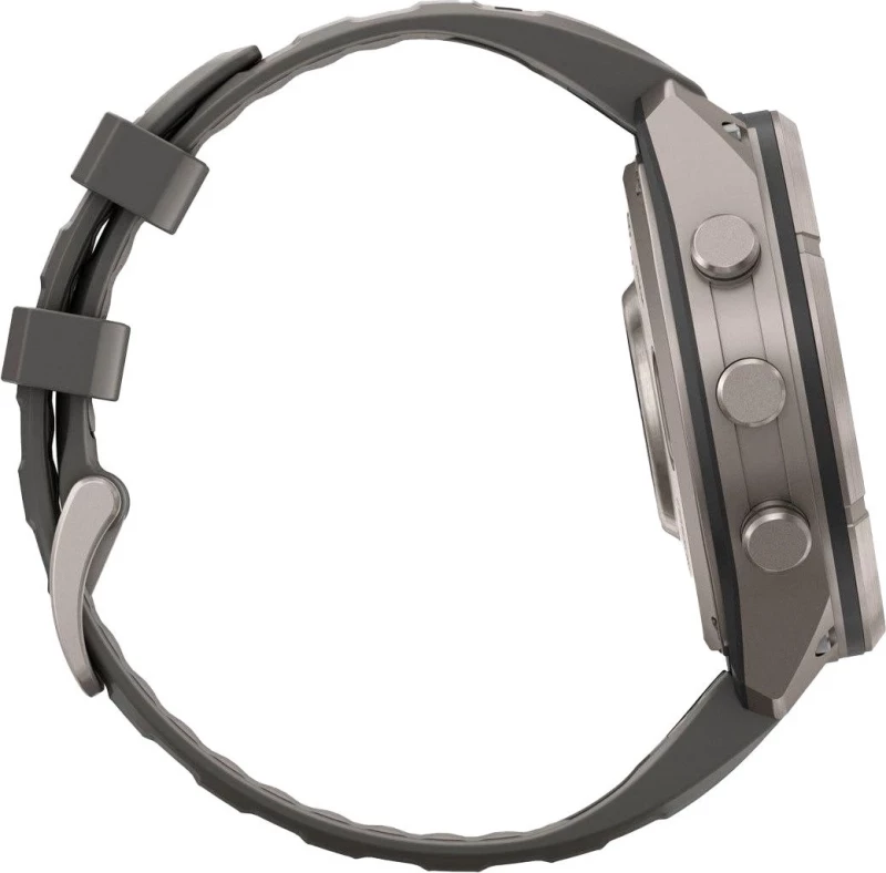 Смарт-часы Garmin Fenix 9 Pro Solar 47mm Titanium with Pebble Gray/Silver Gray Silicone Band (010-04338-05/06) - Зображення 4