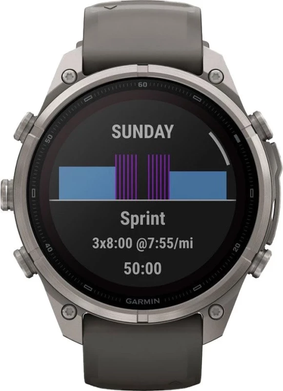 Смарт-часы Garmin Fenix 9 Pro Solar 47mm Titanium with Pebble Gray/Silver Gray Silicone Band (010-04338-05/06) - Зображення 9